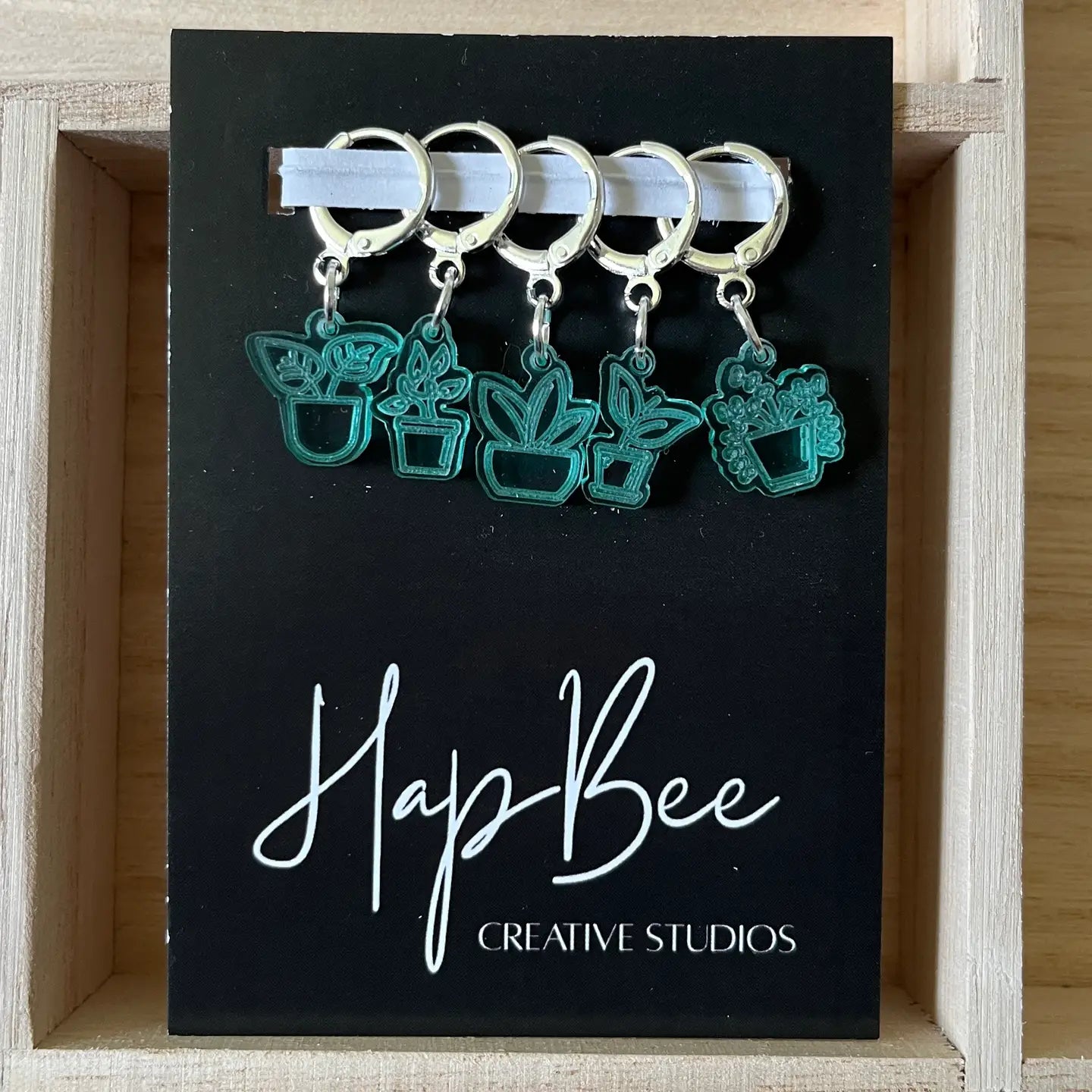 HapBee Creative Studio - Happy Houseplants Stitch Markers