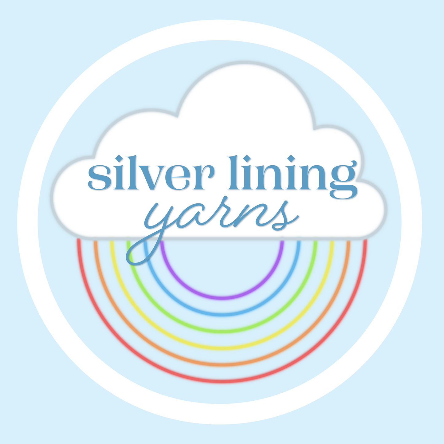 Silver Lining Yarns Rainbow Logo Sticker