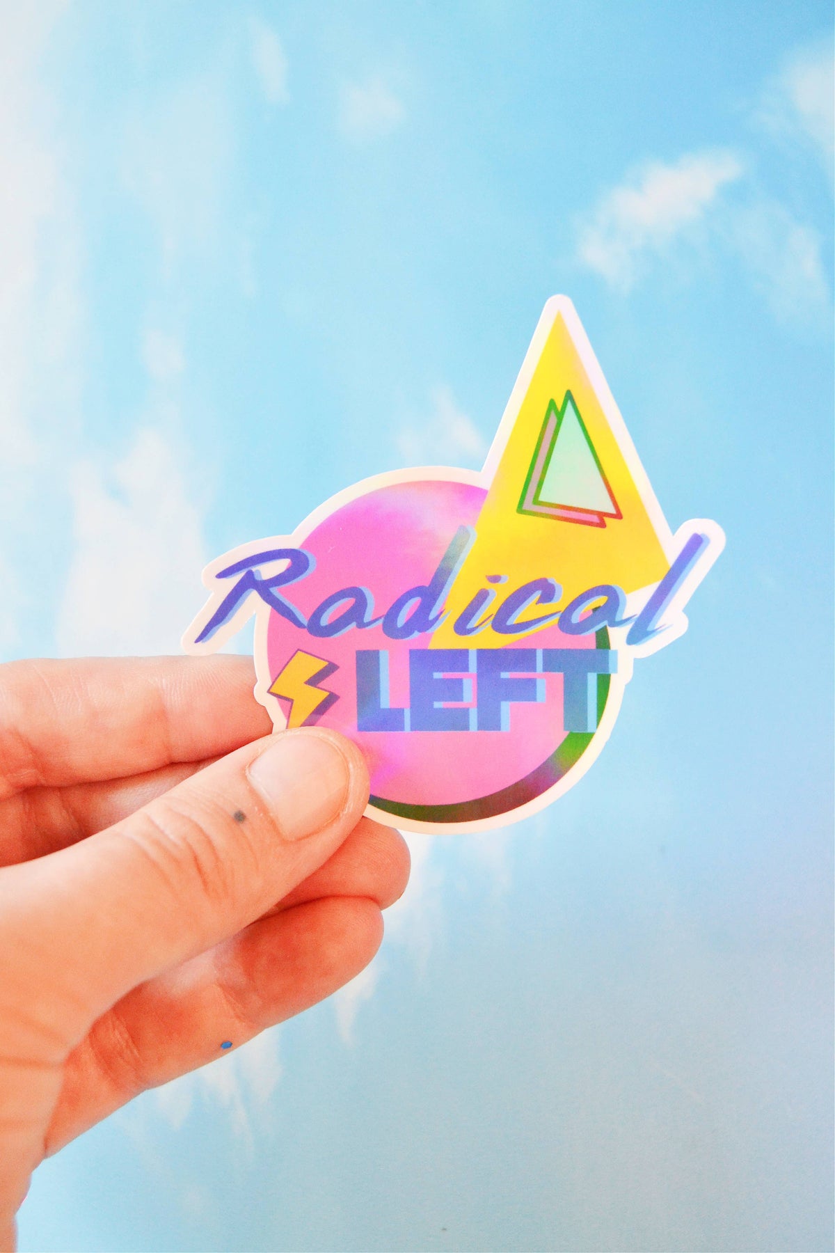 Rebel Disco Designs - Radical Left Holographic Vinyl Sticker