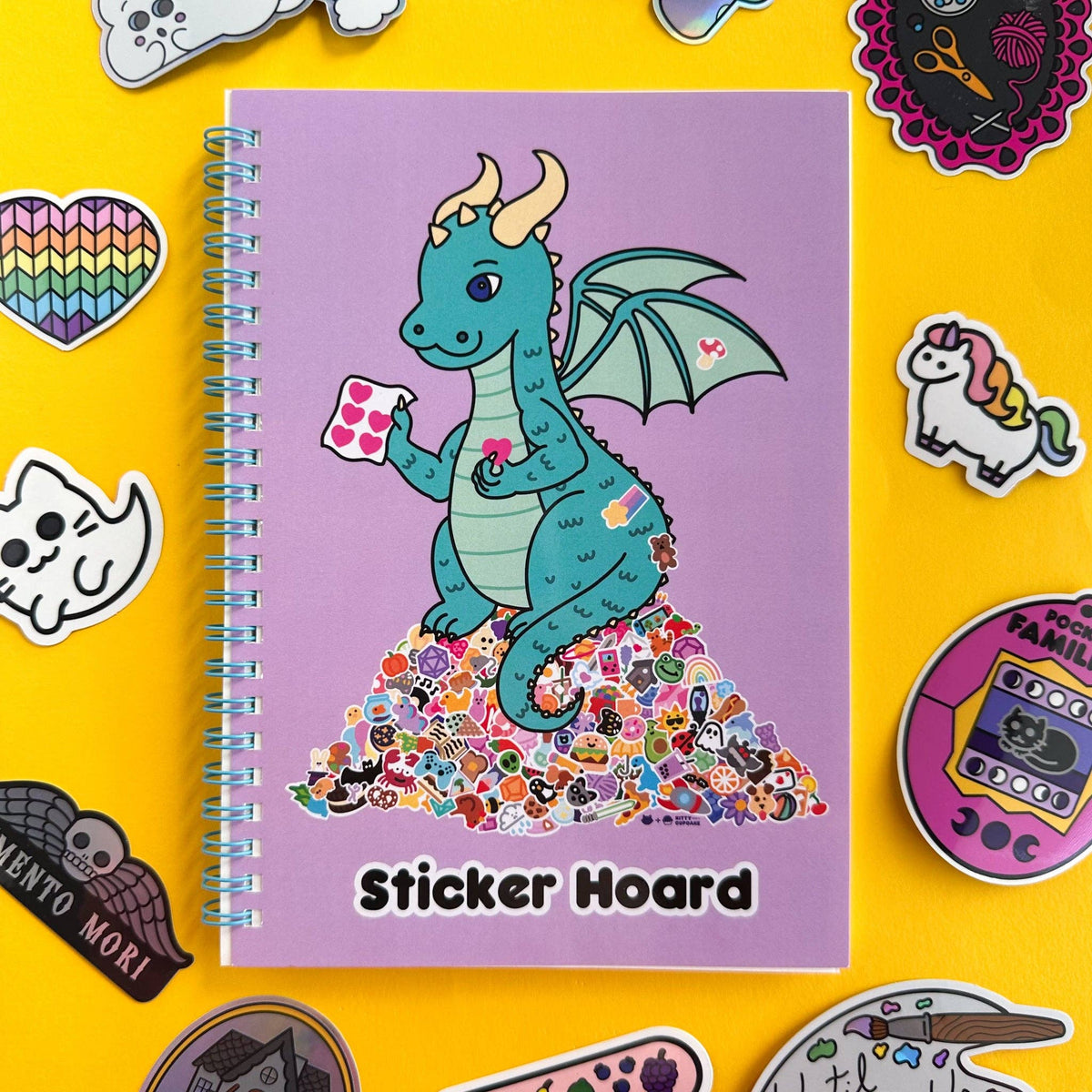 Kitty With A Cupcake - Sticker Hoard Reusable Sticker Book
