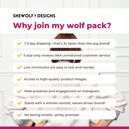 SHEWOLF Designs -  Main Character Energy Pouch