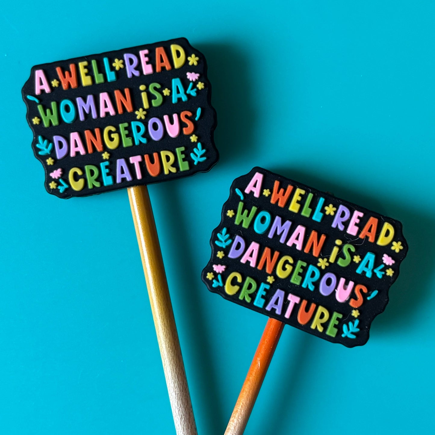 Comma Craft Co - Well Read Woman Needle Toppers