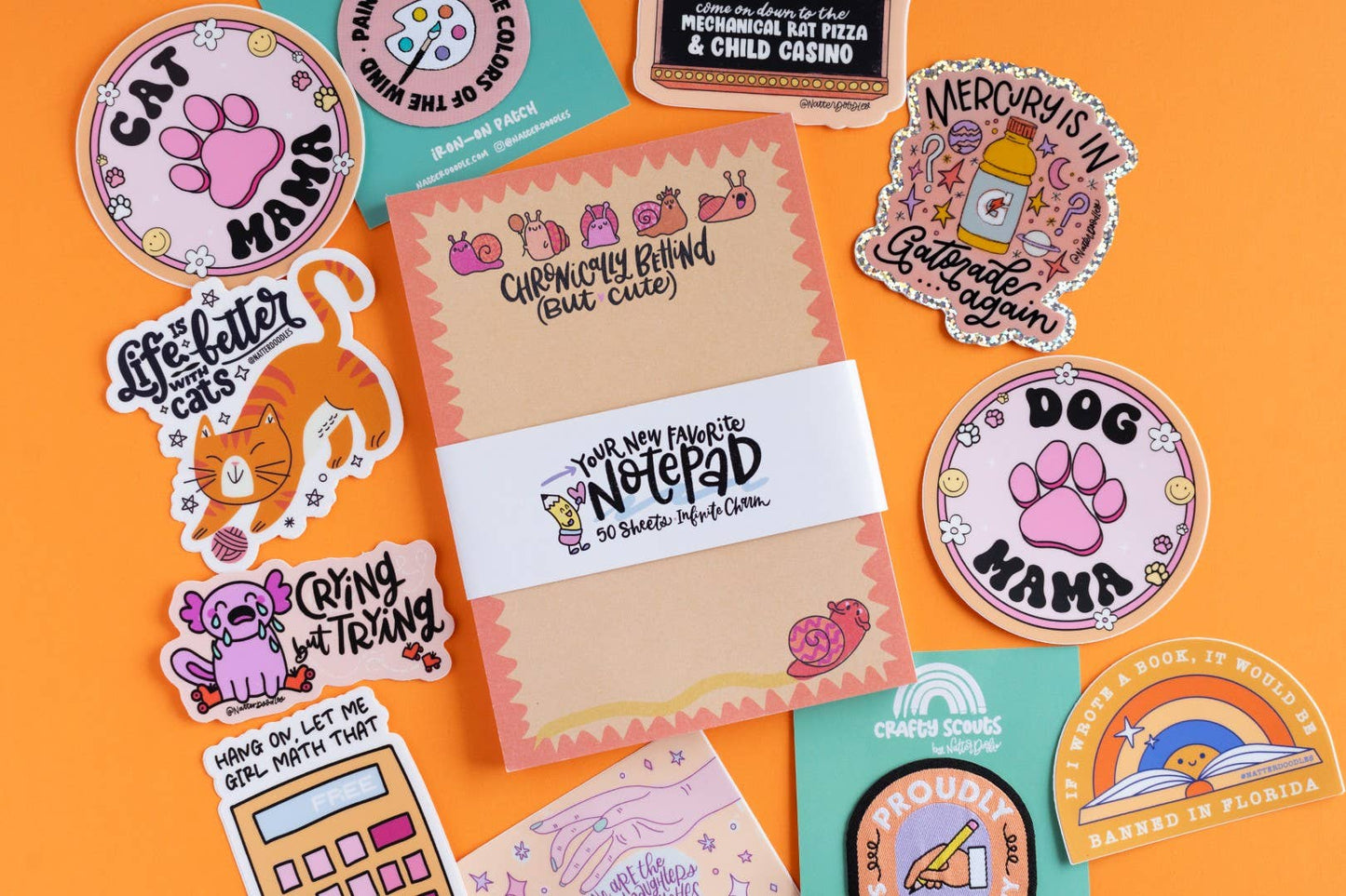 Natterdoddle - Mercury Is In Gatorade Again Sticker Glitter Vinyl Funny