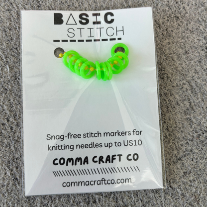 Comma Craft Co - Neon Snag-Free Silicone Stitch Markers