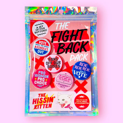 The Hissin' Kitten - The Fight Back Button Pack