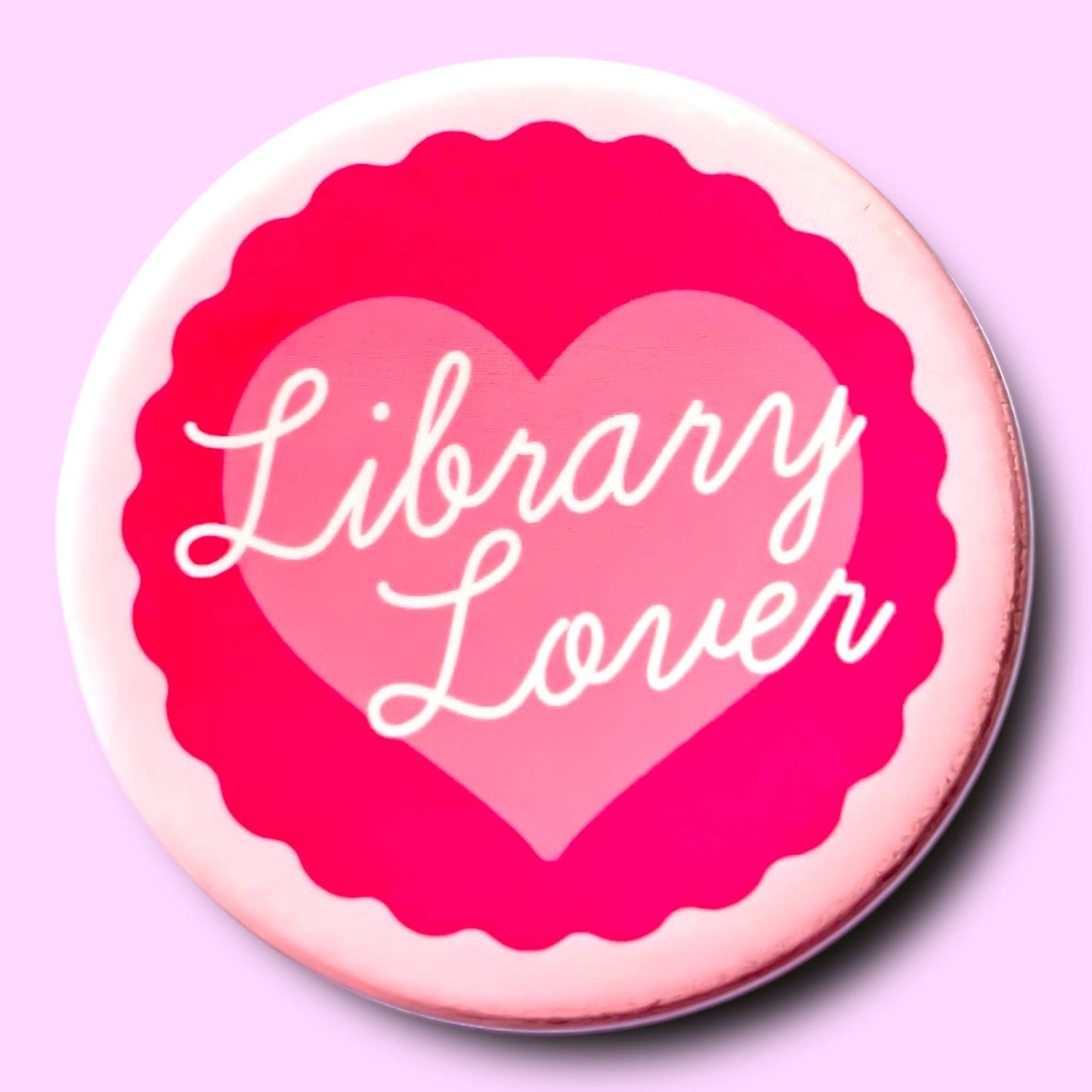 The Hissin' Kitten - Library Lover Button