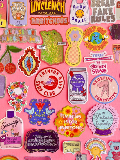 The Peach Fuzz - Please Be Nice To Me Sticker