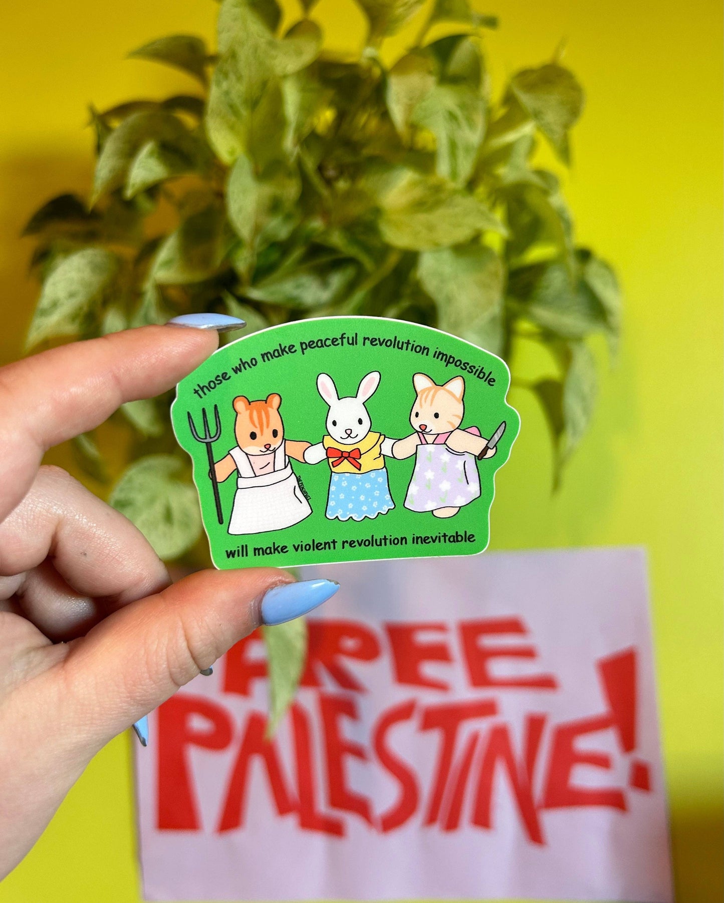 The Peach Fuzz - Violent Revolution Critter Sticker