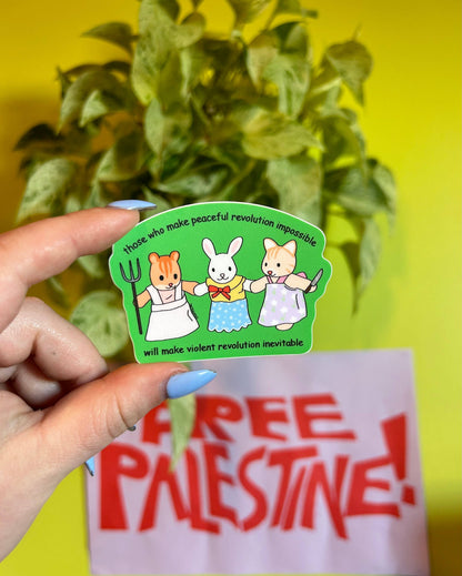 The Peach Fuzz - Violent Revolution Critter Sticker