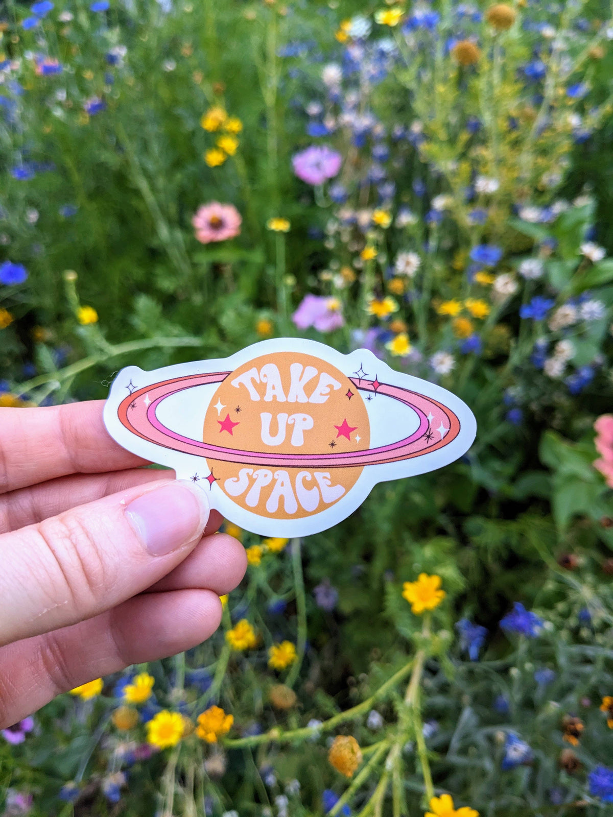 Ghost Poppy - Take Up Space Sticker
