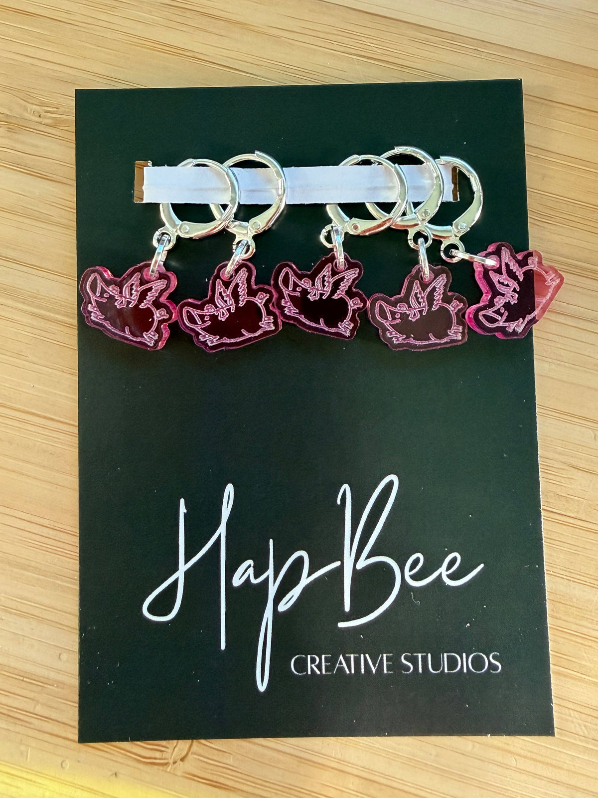 HapBee Creative Studios - WHEN PIGS FLY Stitch Marker set