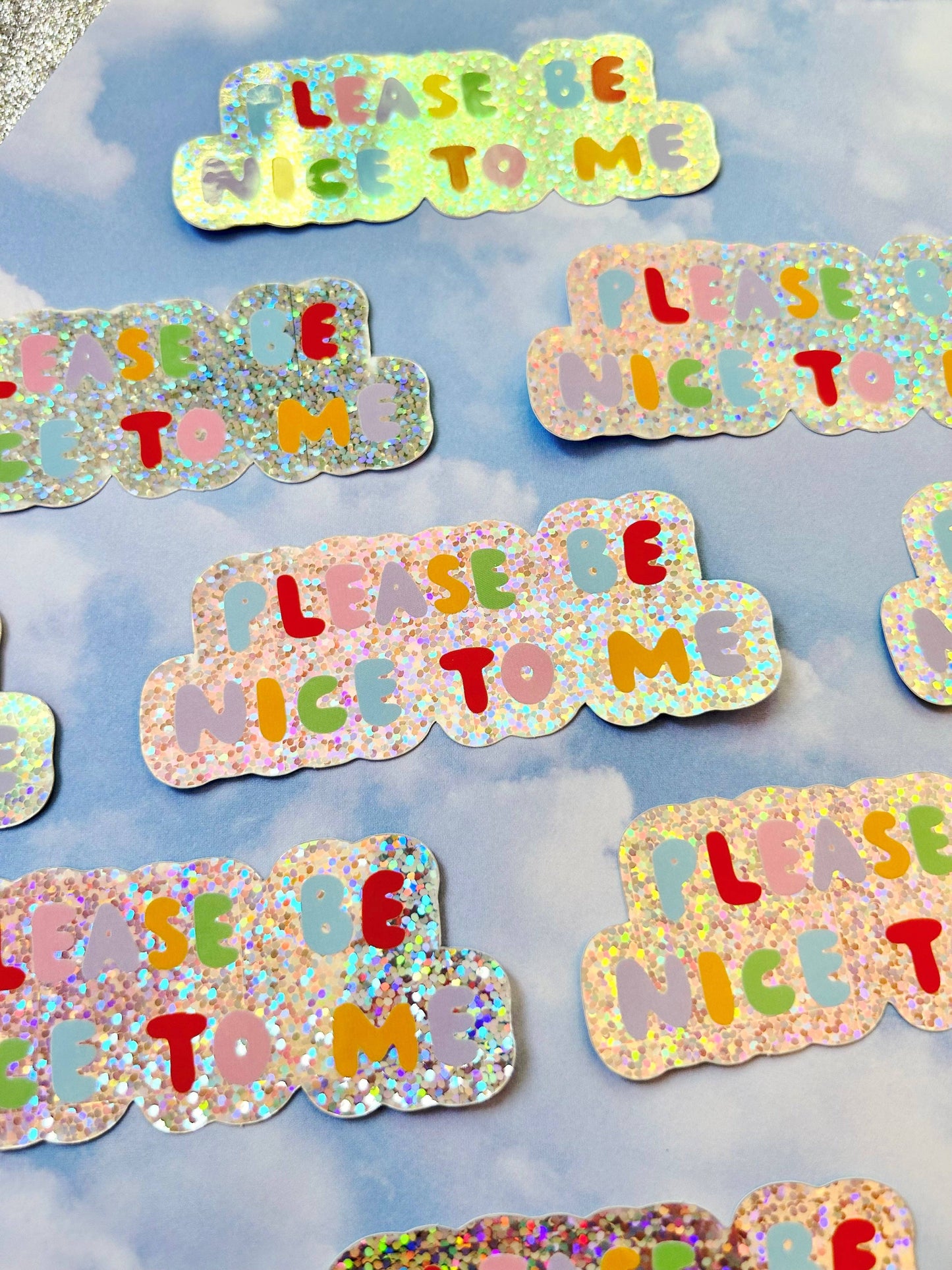 The Peach Fuzz - Please Be Nice To Me Sticker