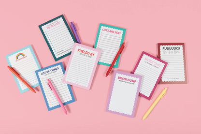 SHEWOLF Designs - My Gay Agenda Notepad - LGBTQ+ Holiday Gift with Pride Flag