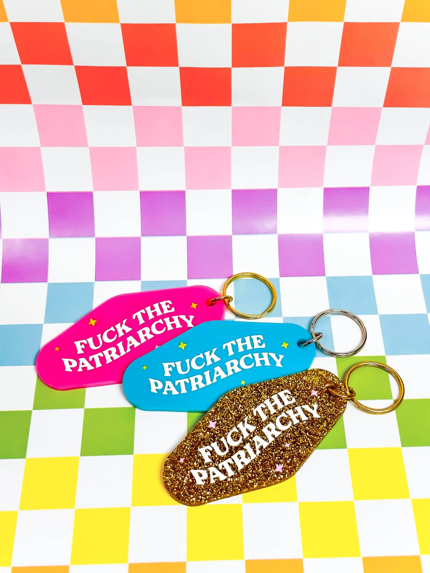 The Hissin' Kitten - Fuck The Patriarchy Keychain