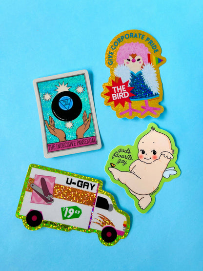 The Peach Fuzz - God's Favorite Gay Sticker