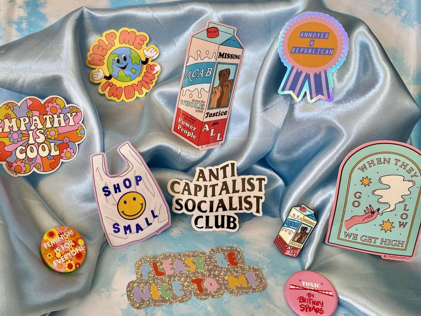 The Peach Fuzz - Please Be Nice To Me Sticker