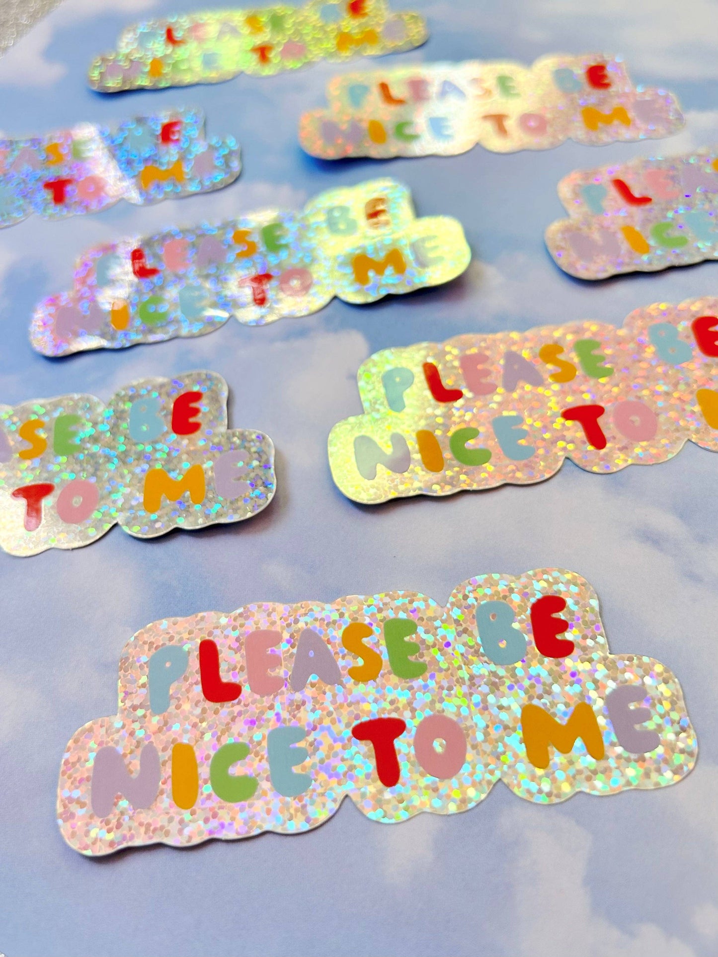 The Peach Fuzz - Please Be Nice To Me Sticker