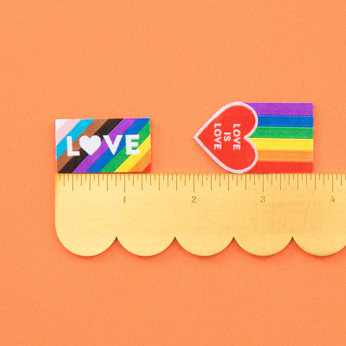 Sarah Hearts - Pride Rainbow Iron-on Label Multipack