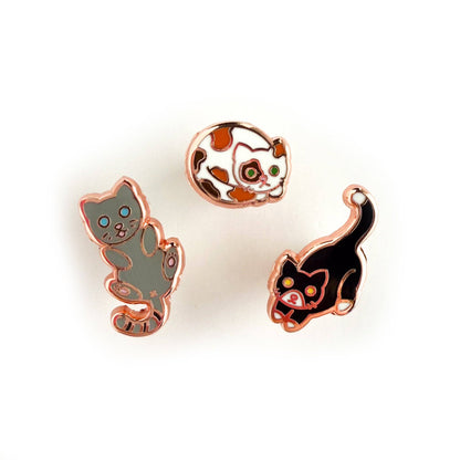 Kitty with a Cupcake - Cats Mini Enamel Pin Pack