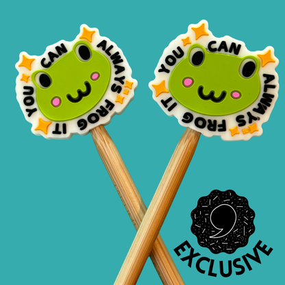 Comma Craft Co - Frog It Needle Topper