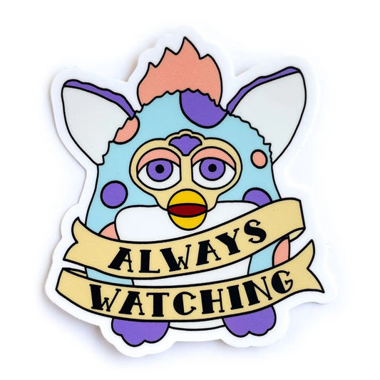 Kitty With a Cupcake - Always Watching Sticker