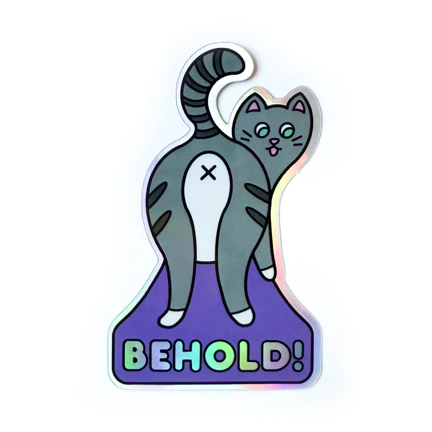 Kitty With a Cupcake - Behold! Cat Sticker