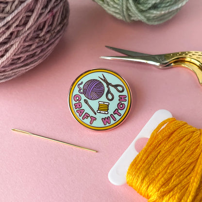 Kitty with a Cupcake - Magical Merit Badge Enamel Pins