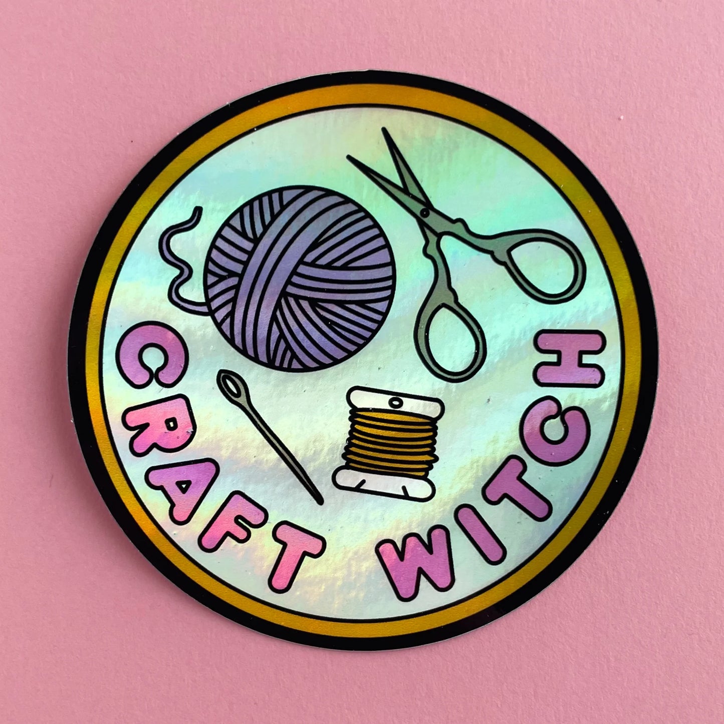 Kitty with a Cupcake - Magical Merit Badge Stickers