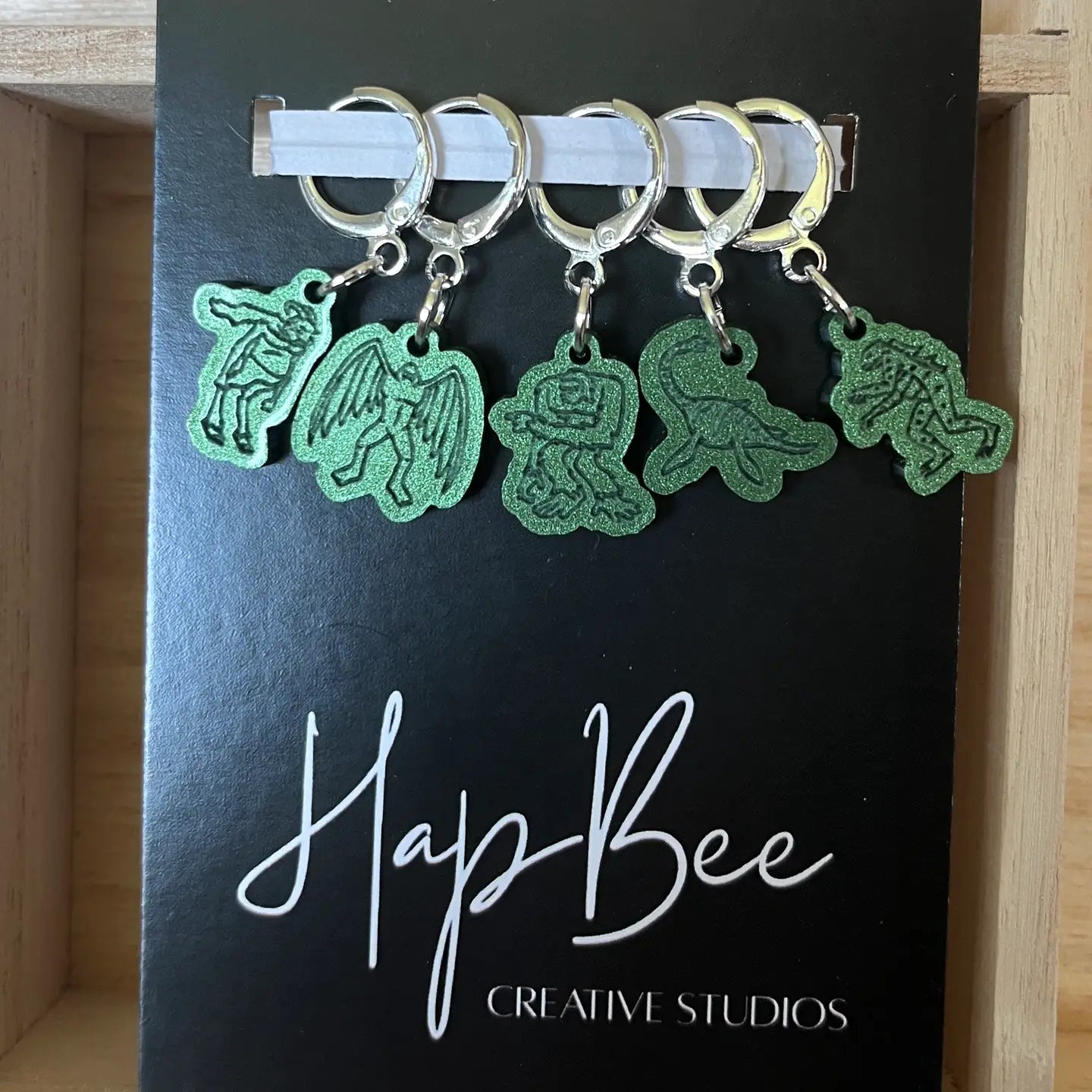 HapBee Creative Studio - Creepy Cryptids Stitch Markers