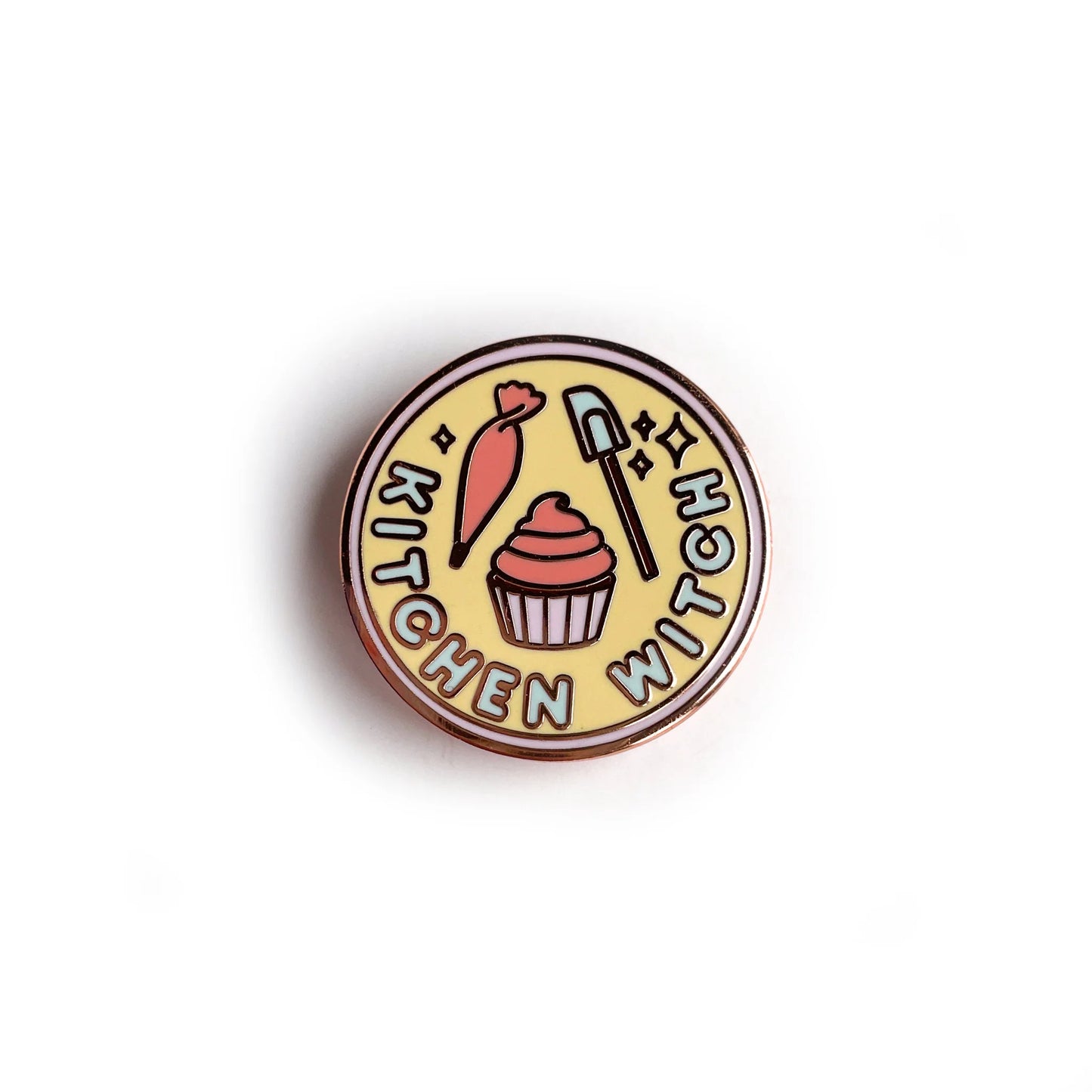 Kitty with a Cupcake - Magical Merit Badge Enamel Pins