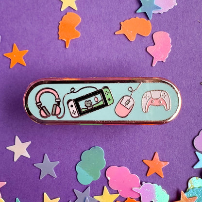 Kitty with a Cupcake - Personality Plaque Enamel Pins