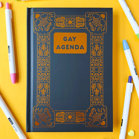 Kitty with a Cupcake - Gay Agenda Notebook
