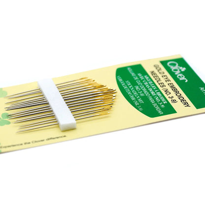 Clover - Gold Eye Embroidery Needles (No. 3-9)