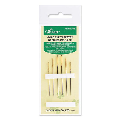 Clover - Gold Eye Tapestry Needles (No. 18, 20, 22)