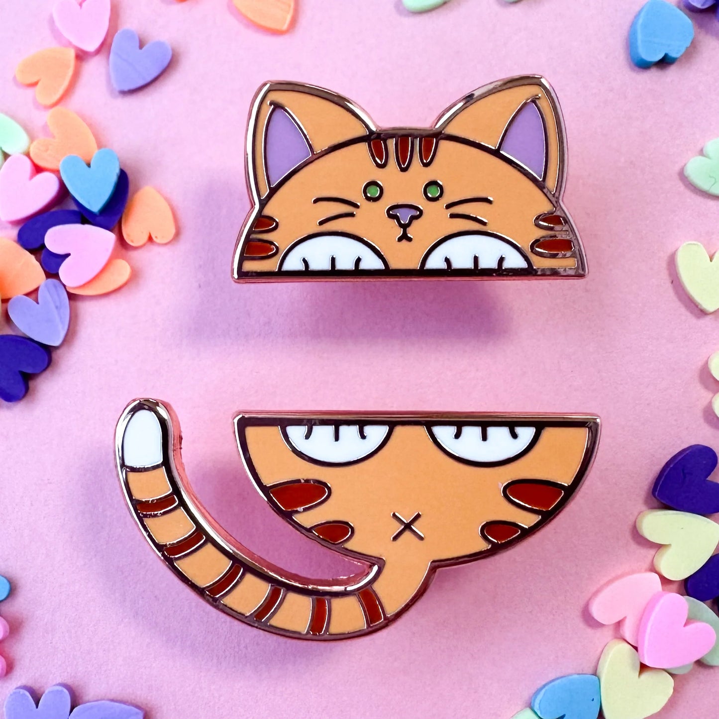 Kitty with a Cupcake - Pride Pals Enamel Pins