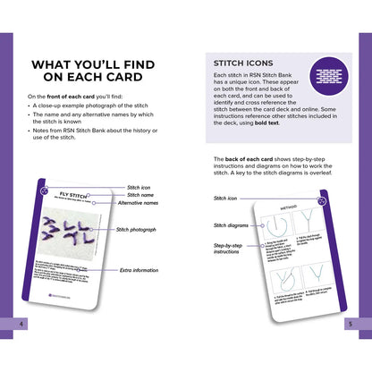 RSN Stitch Bank: the Embroidery Stitches Card Deck