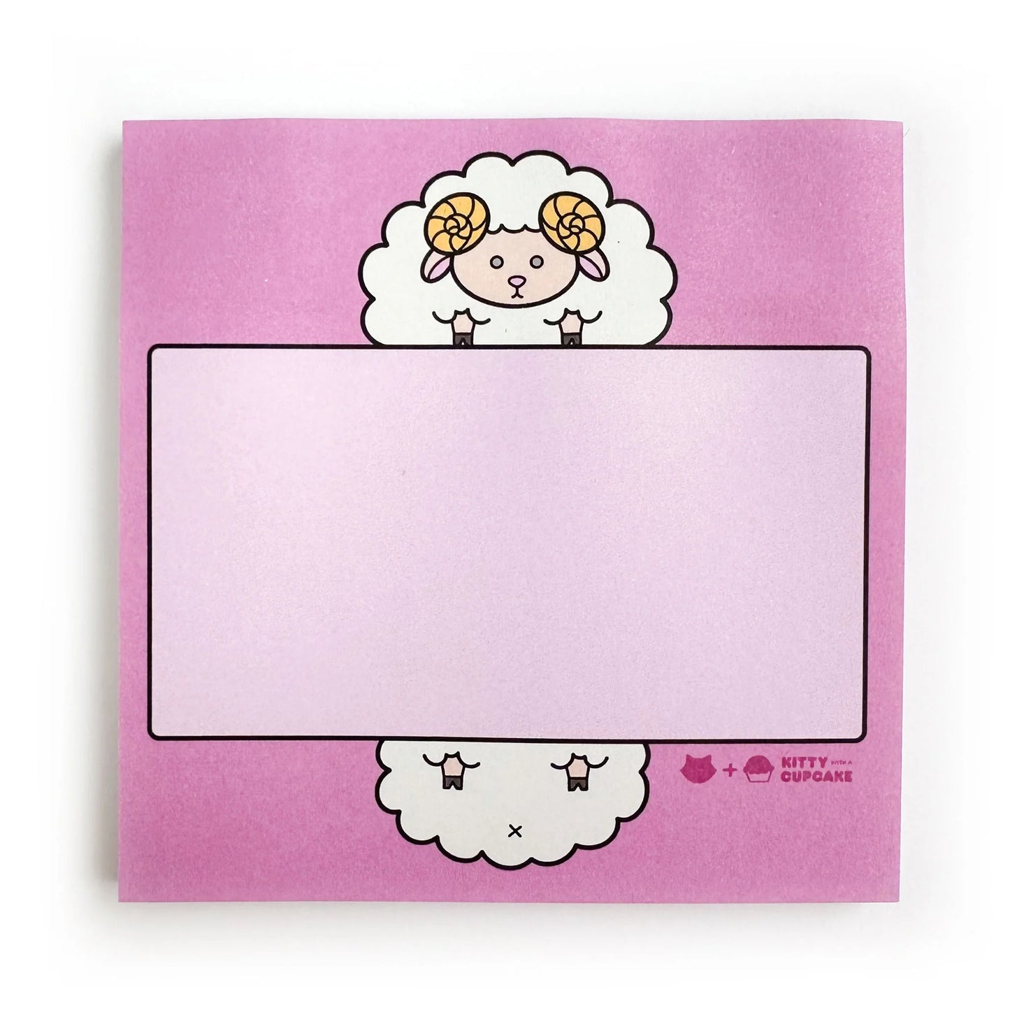 Kitty with a Cupcake - Sheep Sticky Notes