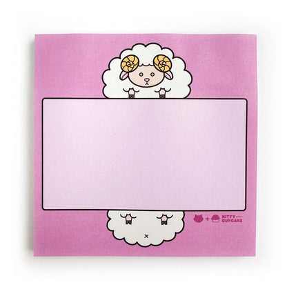 Kitty with a Cupcake - Sheep Sticky Notes