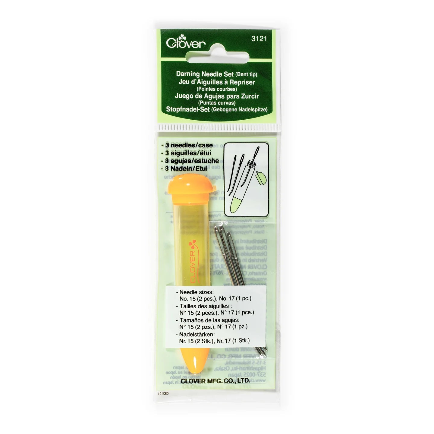 Clover Darning Needle Set (Bent Tip)