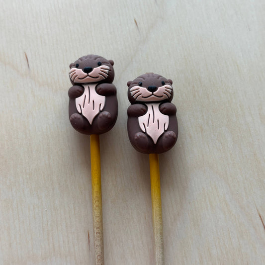 Comma Craft Co - Otter Needle Toppers