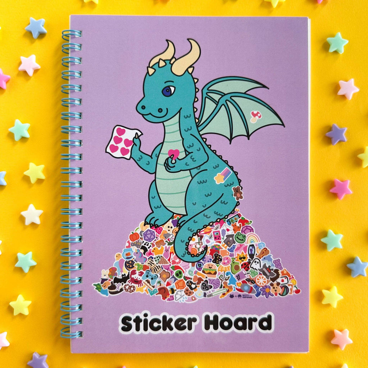 Kitty With A Cupcake - Sticker Hoard Reusable Sticker Book