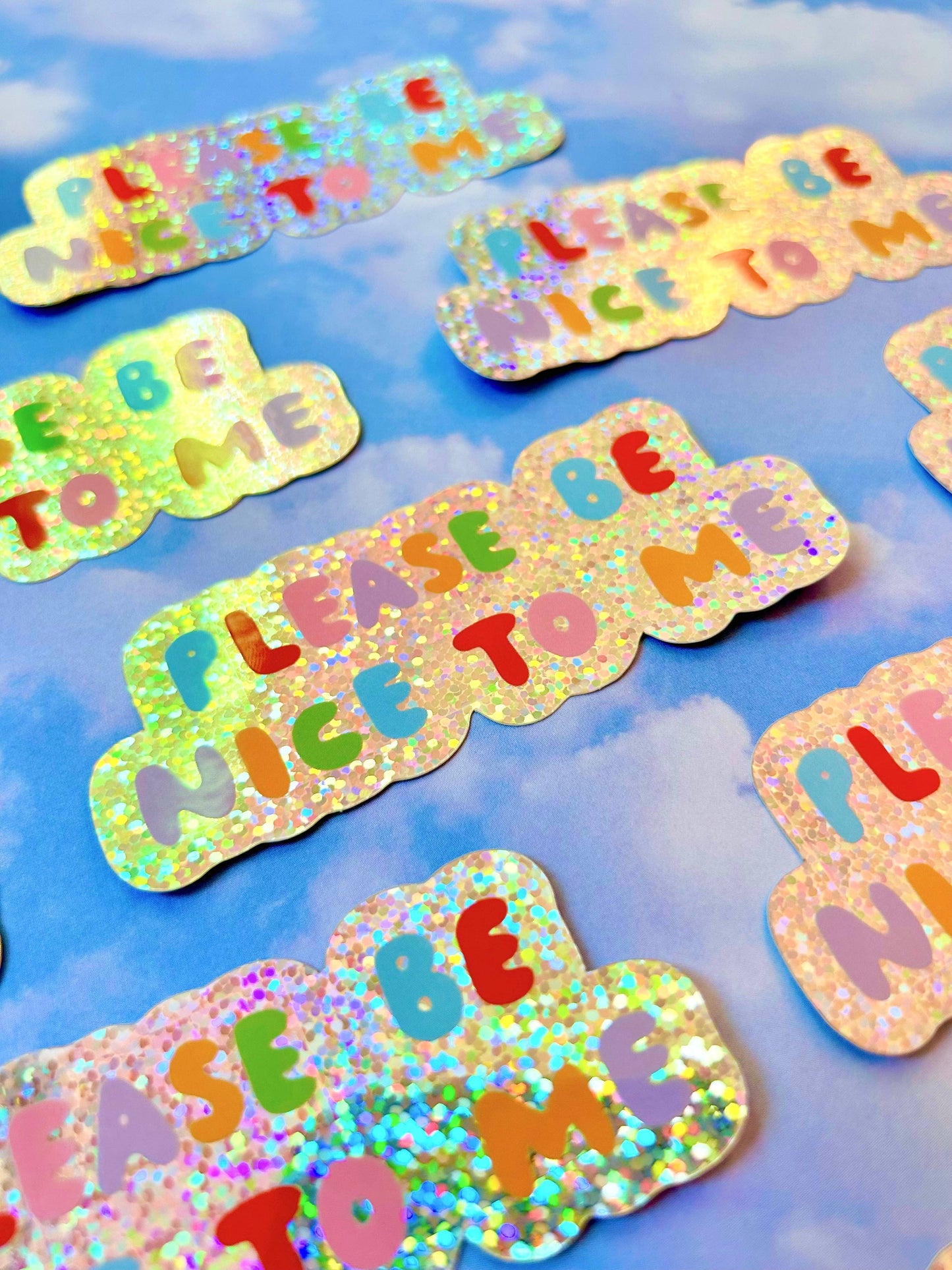The Peach Fuzz - Please Be Nice To Me Sticker