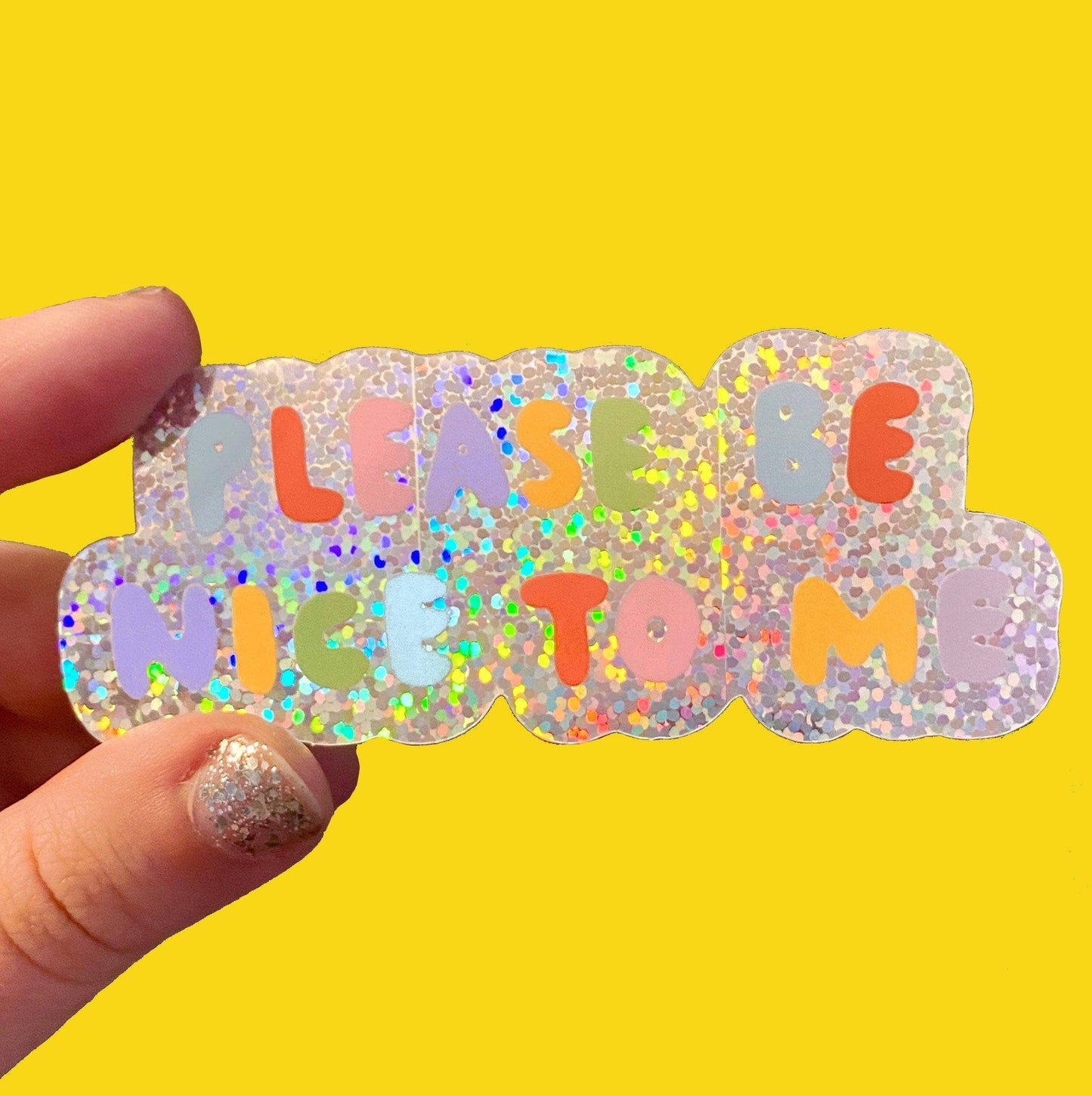 The Peach Fuzz - Please Be Nice To Me Sticker