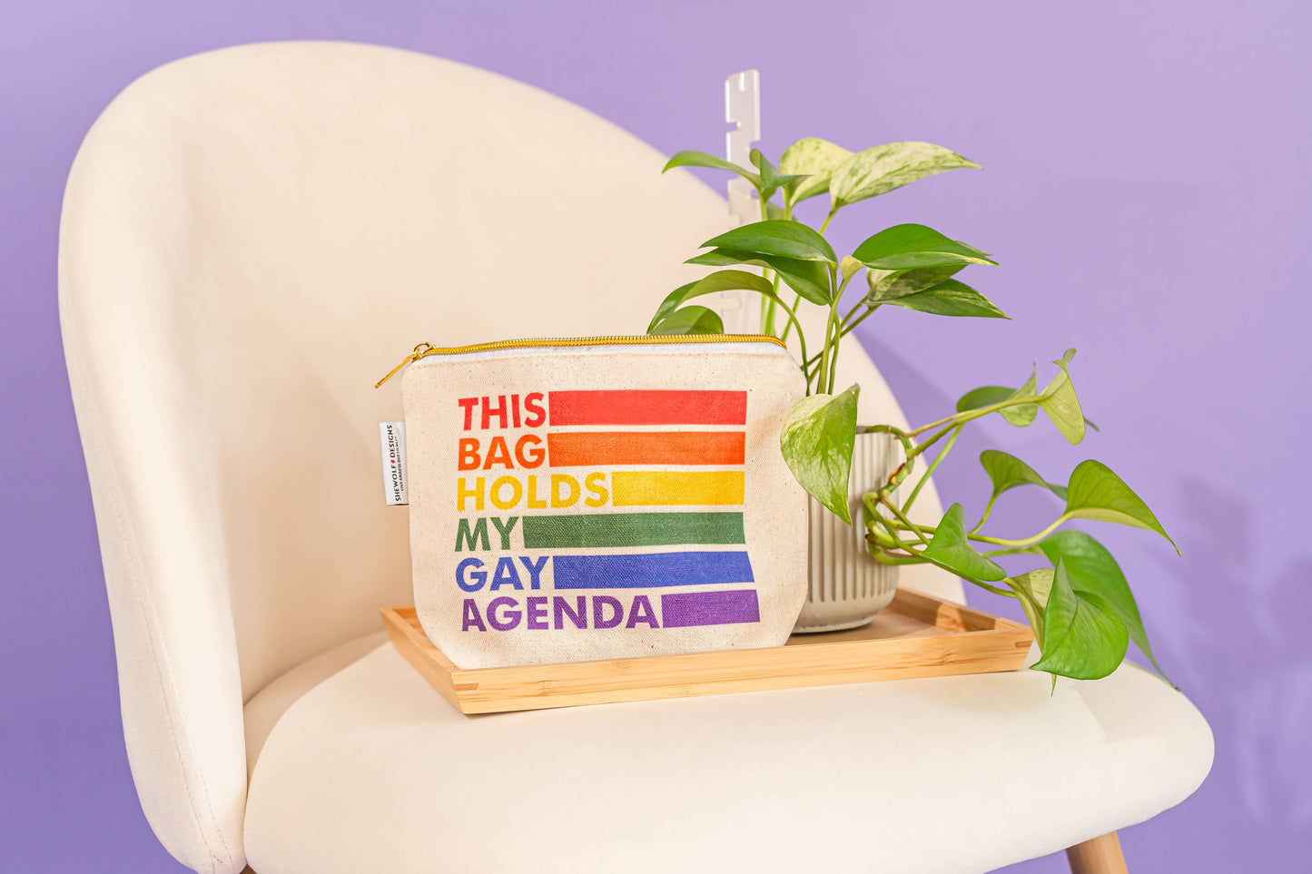 SHEWOLF Designs - My Gay Agenda Bag Pouch
