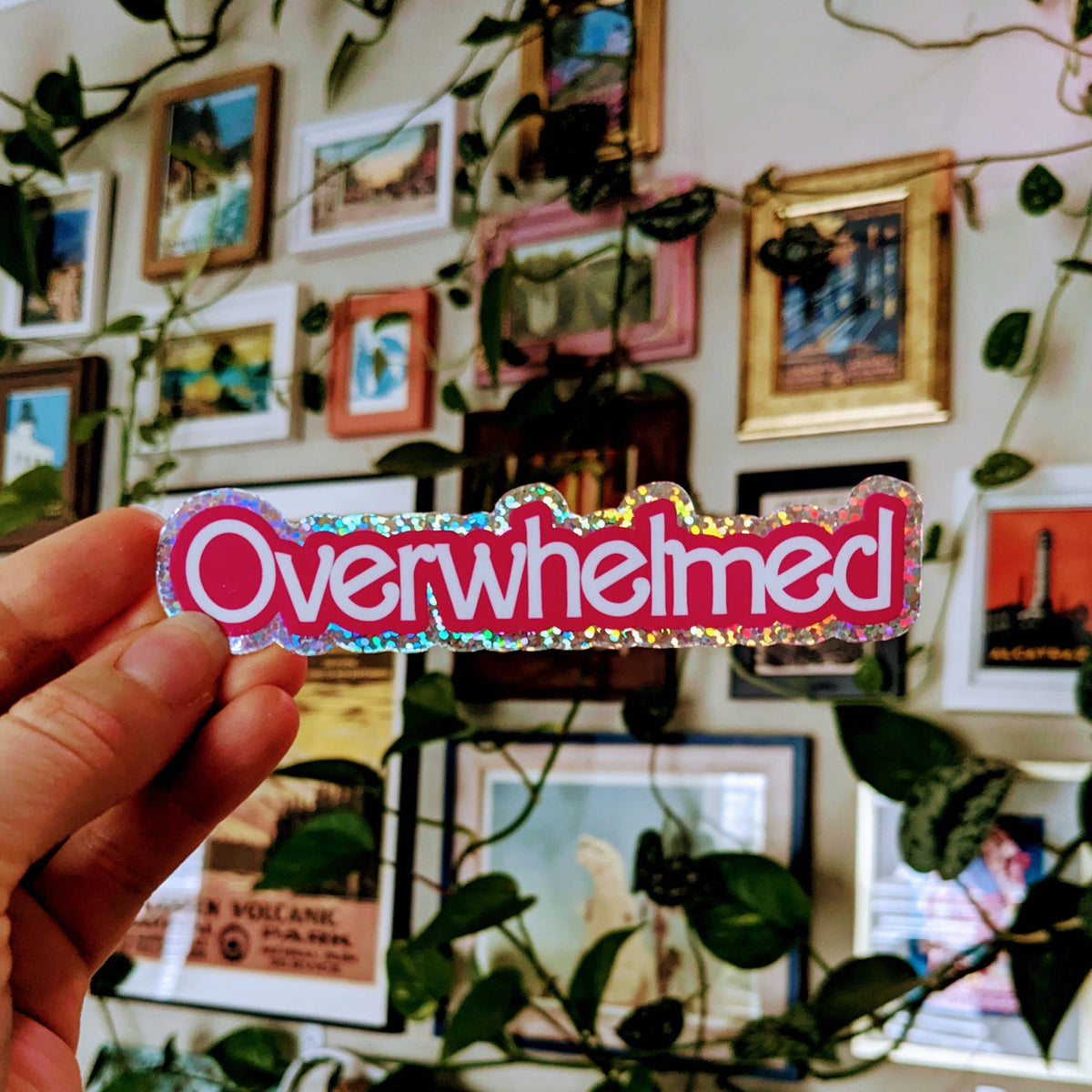 Ghost Poppy - Overwhelmed Sticker