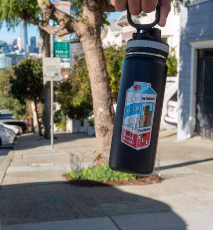The Peach Fuzz - ACAB Milk Carton Sticker