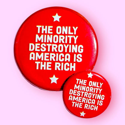 The Hissin' Kitten - The only minority destroying America Button