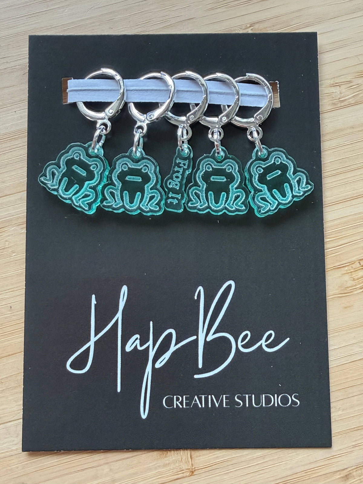 HapBee Creative Studios - FROG IT Stitch Marker set