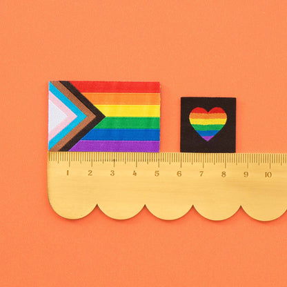 Sarah Hearts - Pride Rainbow Iron-on Label Multipack