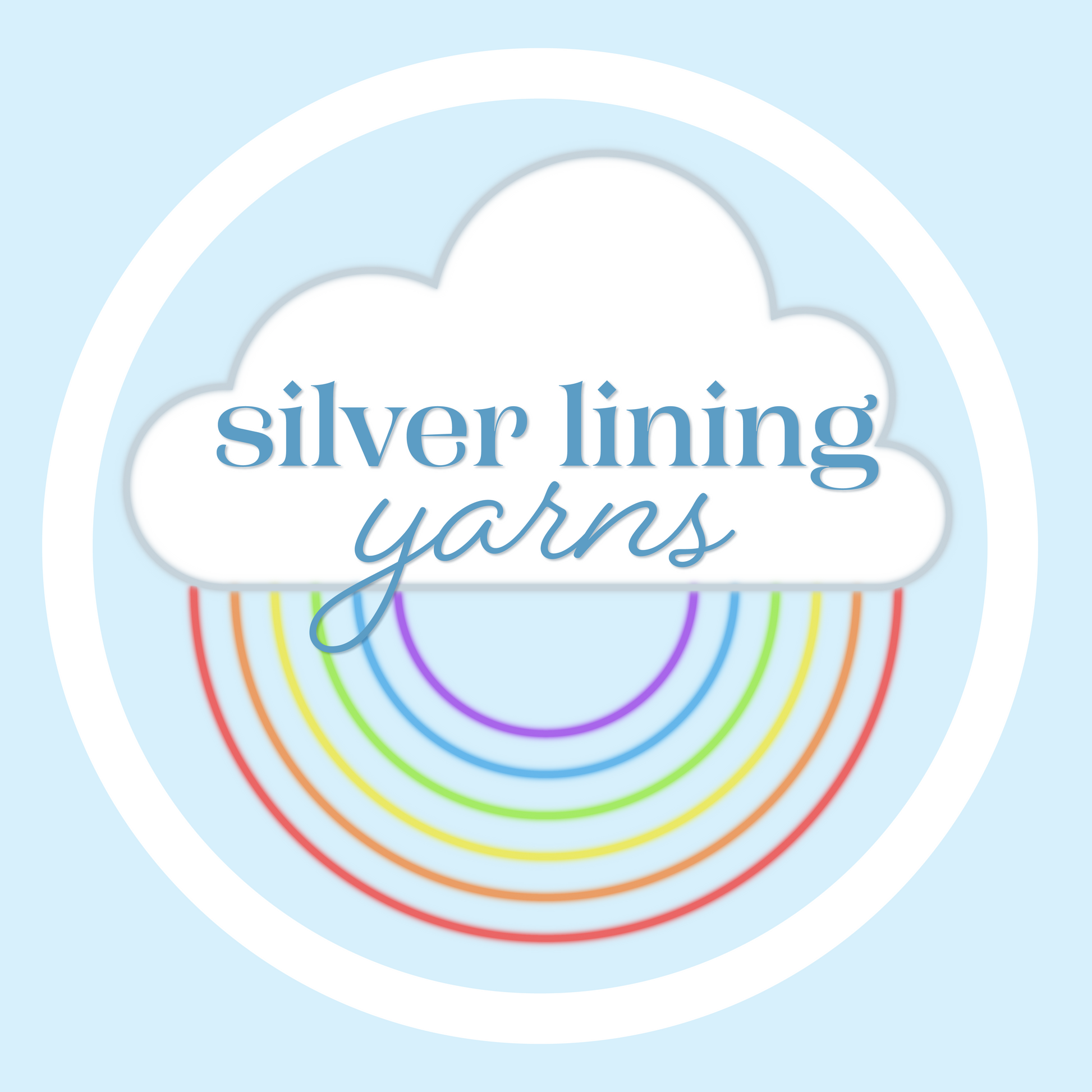Silver Lining Yarns Rainbow Logo Sticker
